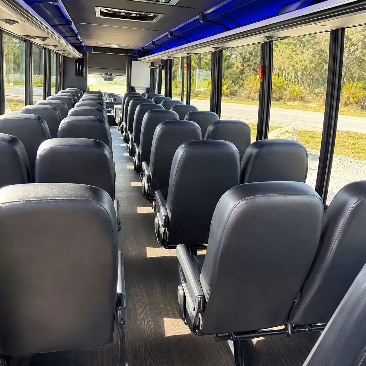 28 passenger minibus inside
