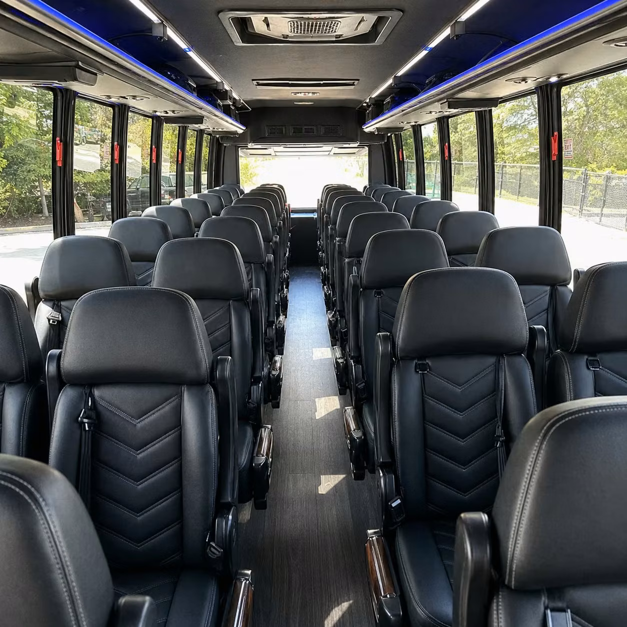 28 passenger minibus interior