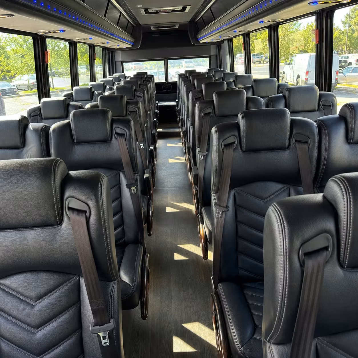 30 passenger minibus inside