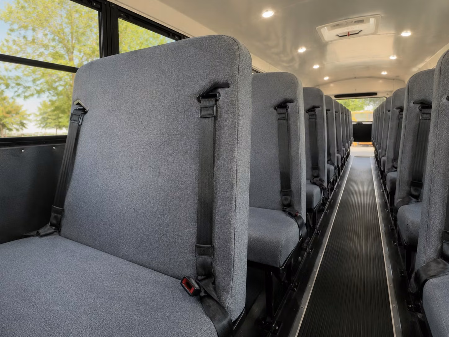 school bus inside
